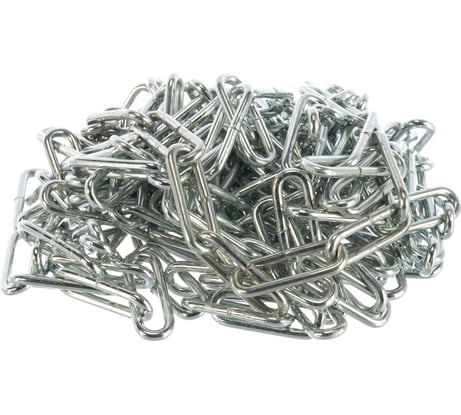 Оцинкованная цепь Стройбат DIN 763 длинное звено 3 мм 5 м 2519302-2 / 261620