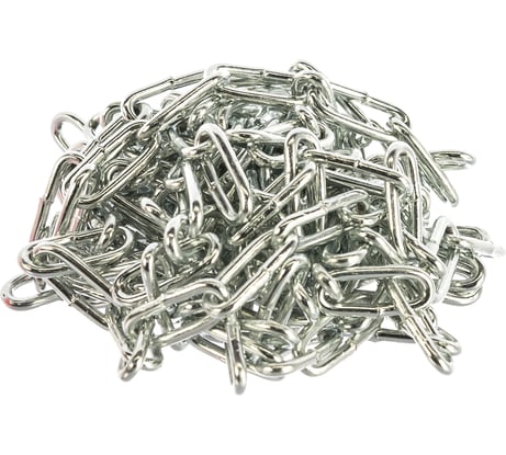 Оцинкованная цепь Стройбат DIN 766 короткое звено 3 мм 3 м 2519322-1 / 261670