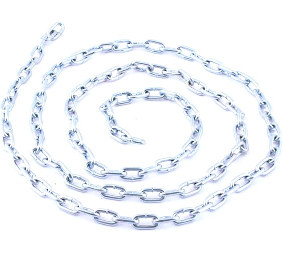 Оцинкованная цепь Стройбат DIN 766 короткое звено 3 мм 3 м 2519322-1 / ...