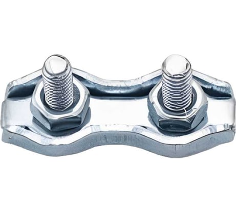 Соединитель троса Rizzel двойной, 6 мм, 2 шт. 00000433781