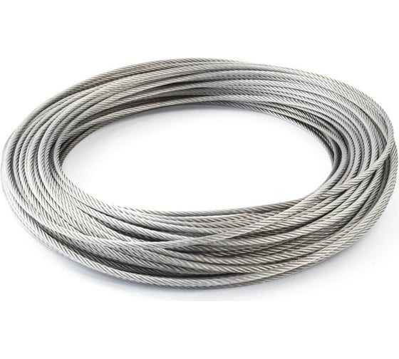 Трос ЦКИ D3, 7x19, нерж. A4, 100 м 7348 1
