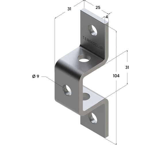Соединительная скоба Termoclip 28x30 4F5 9122001