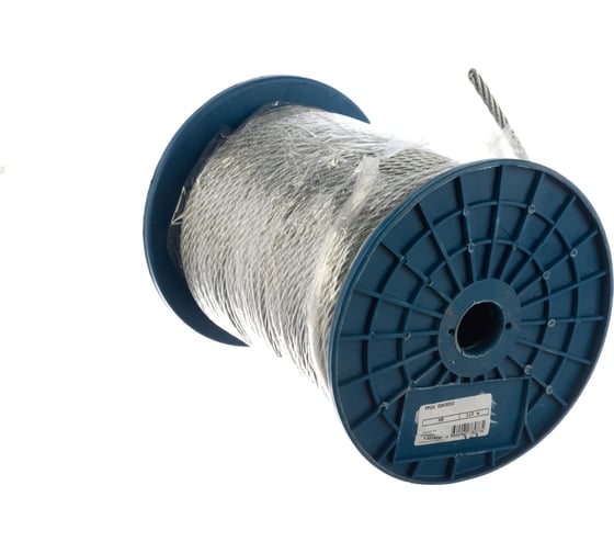 Трос Tech-Krep DIN 3055 сталь в ПВХ SWR М8 PVC М10 100 м 00004896