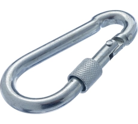 Карабин усиленный Стройметиз 8 мм DIN 5299 D 1 шт., перф.подвес 00000040140 4040122