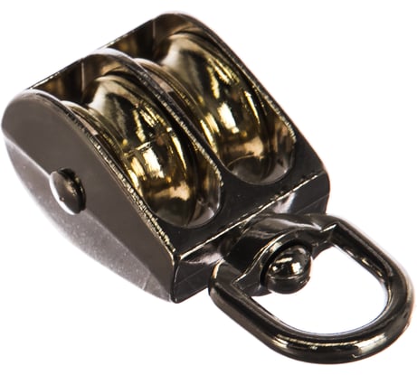 Двойной блок ГОСКРЕП метал. с вертлюгом 11/4, 30, 1 шт. 7-0018330