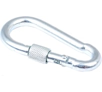 Карабин с предохранительной гайкой Fixbox DIN5299D 8 мм белый цинк 1 шт 243430