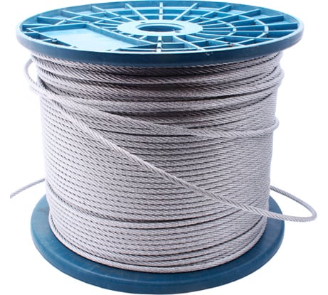 Стальной оцинкованный трос ПАРТНЕР D 4,0 мм 30 м ФАС 17245 30 68