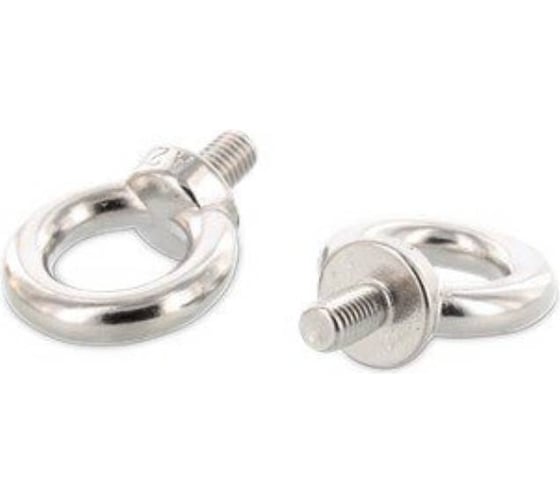 Рым-болт METIZ-A2 DIN 580 М6 А2, нержавеющий с буртиком и канавкой, 2 шт. 58026 2 32900262