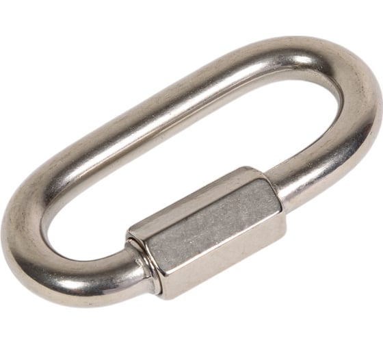 Карабин METIZ-A2 ART.9077 12 мм, А4, нержавеющий, винтовой, 1 шт. 9077412 1 32906724