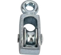 ООО ПКФ Сварком Блок одинарный 15 мм, ролик металлический, трос 5 мм, нержавейка р13284 33816499