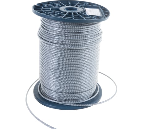 Трос в оплётке ПВХ  КРЕП-КОМП 4мм/5мм 250 метров тп45