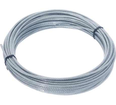 Трос стальной Стройметиз в оплетке ПВХ М3/4 мм (уп. 5м) подвес 4152062