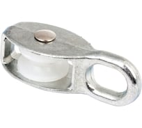 Одинарный блок для троса Fixbox 20 мм белый цинк 1 шт 243280