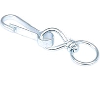 Карабин с вертлюгом Fixbox 30 мм белый цинк 3 шт 243480