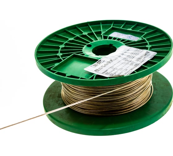 Стальной трос в ПВХ оплетке BEFAST DIN 3055 1/2, 200 м TCPVC0102S
