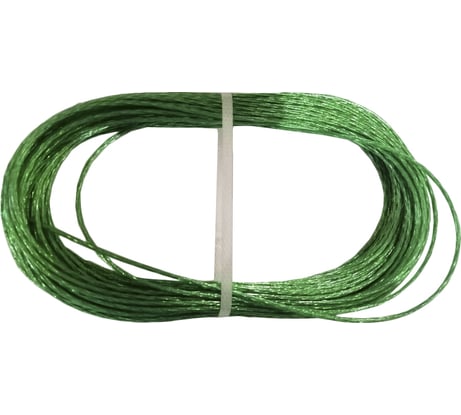 Стальной латунированный трос с покрытием полиамид BEFAST 2.5 погодоустойчивый, зелен, 20м TCO025GS