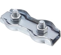 Зажим для стальных канатов двойной МЕТАЛЛСЕРВИС DUPLEX оцинкованный, 6 мм 1 шт. МС 1271139