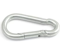 Карабин без фиксатора МЕТАЛЛСЕРВИС DIN 5299C оцинкованный, 12 мм 1 шт. МС 1271146