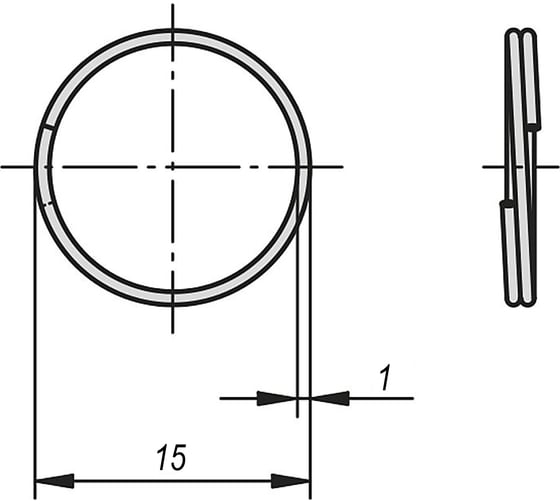Кольцо KIPP 10 шт. K0367.15VS