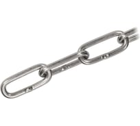 Цепь сварная длиннозвенная Море-Метизов DIN763 А2, 10x65 мм,10 м CDLIN763А2106510M