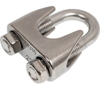 Зажим для троса Море-Метизов АРТ 9074 с двумя гайками А4, 22 мм, 1 шт ZATDGА4 А4221M