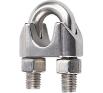 Зажим для троса Море-Метизов АРТ 9074 с двумя гайками А4, 2 мм, 1 шт ZATDGА4А421M