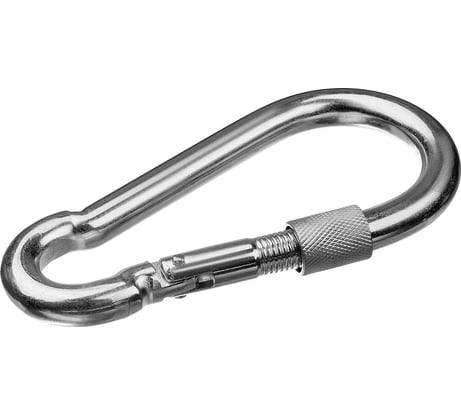 Карабин с предохранительной гайкой ЗУБР DIN 5299D, 8 мм, 1 шт 304556-08