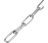 Длиннозвенная цепь Крепстандарт 5 мм 5 м DIN 763 цинк к1057