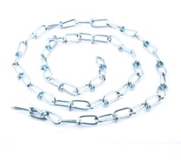 Витая цепь Стройбат DIN 5686 1.6 мм белый цинк 115320