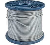 Трос стальной STARFIX цинк, М1, DIN 3055, бухта 250 м SMP-53671-250