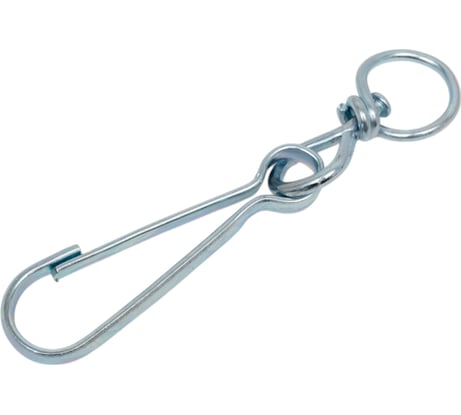 Карабин ЖЕСТЬ тип 125, 80 мм, с вертлюгом, 1 шт., европодвес УТ-00010272