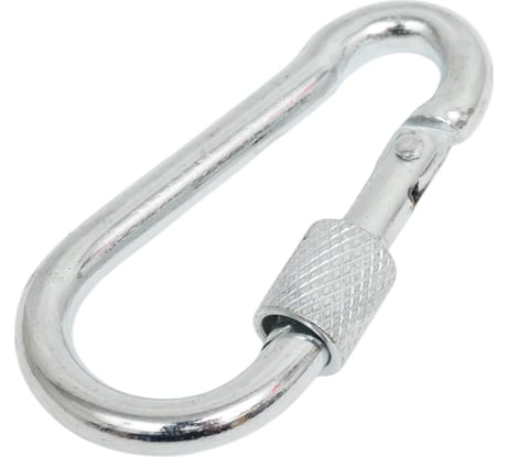 Карабин ЖЕСТЬ DIN 5299, пожарный, форма D, М6, 1 шт., европодвес УТ-00002339