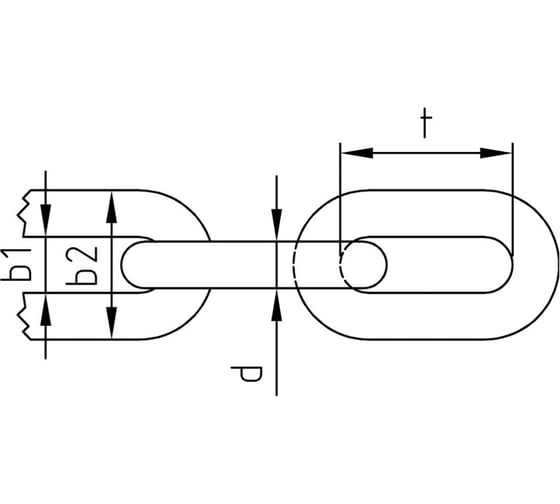 Цепь Metiz-A2 DIN766, нерж., 6x18.5, А4, сварная короткозвен. 5 м 76646185 5