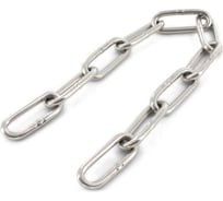 Цепь Metiz-A2 DIN763, нерж., 3x26, А4, сварная длиннозвен. 10 м 7634326 10