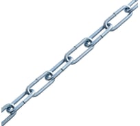 Длиннозвенная сварная цепь Стройметиз М5 DIN 763 уп. 5 м пакет 968526