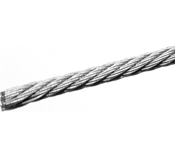 Трос ЦКИ D2 7х7 нерж. A4 250 м 58940