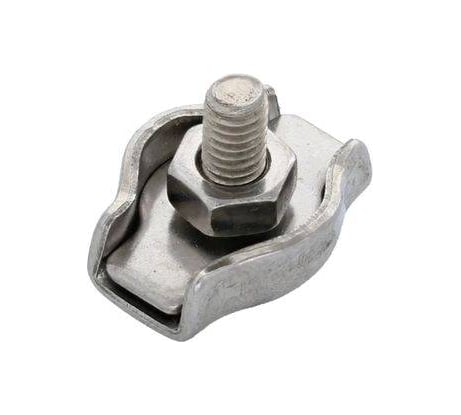 Зажим для стальных канатов STEELREX одинарный, SIMPLEX, цинк, 4 мм, упаковка 1 шт. 0521004000W100000110