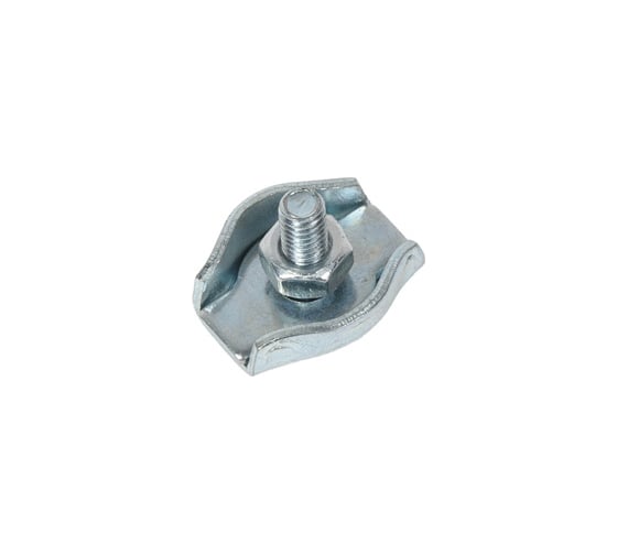 Зажим для стальных канатов STEELREX одинарный, SIMPLEX, цинк, 3 мм, упаковка 2 шт. 0521003000W100000210
