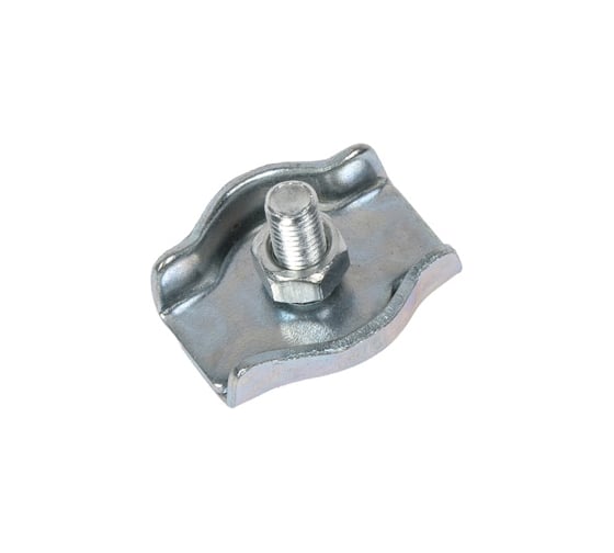 Зажим для стальных канатов STEELREX одинарный, SIMPLEX, цинк, 5 мм, упаковка 1 шт. 0521005000W100000110
