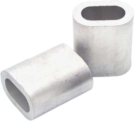 Зажим для стальных канатов STEELREX алюминиевый, 2 мм, упаковка 4 шт. 0523002000W100000410