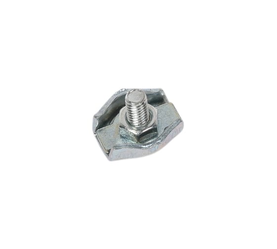 Зажим для стальных канатов STEELREX одинарный, SIMPLEX, цинк, 2 мм, упаковка 2 шт. 0521002000W100000210