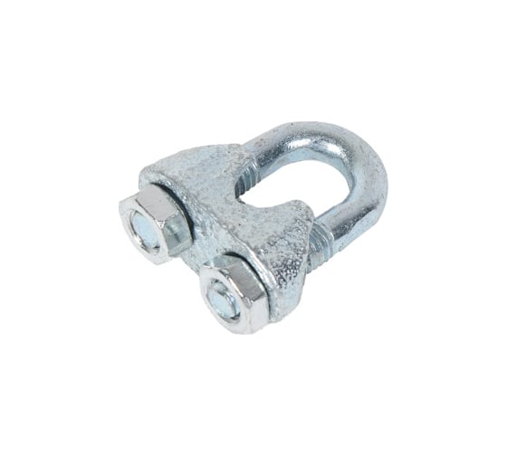 Зажим для стальных канатов STEELREX DIN 741, цинк, 6 мм, упаковка 2 шт. 0519006000W100000210 1