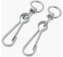 Карабин пружинный STEELREX тип 125 ТА, цинк, 50 мм, упаковка 2 шт. 0528050000W100000110