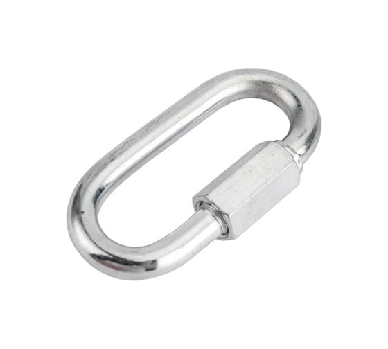 Карабин винтовой/соединитель цепи STEELREX цинк, 6 мм, упаковка 1 шт. 0527006000W100000110