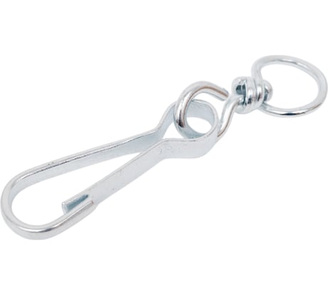 Карабин пружинный STEELREX тип 125 ТА, цинк, 40 мм, упаковка 2 шт. 0528040000W100000110