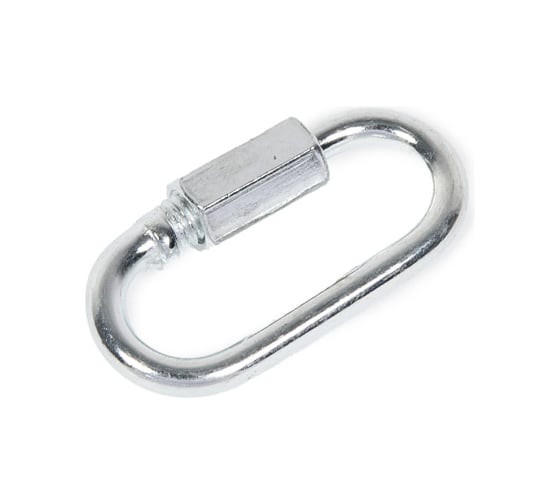 Карабин винтовой/соединитель цепи STEELREX цинк, 4 мм, упаковка 1 шт. 0527004000W100000110
