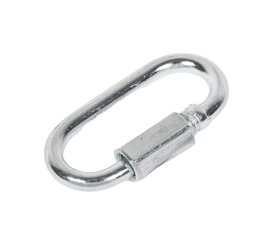 Карабин винтовой/соединитель цепи STEELREX цинк, 4 мм, упаковка 1 шт. 0527004000W100000110