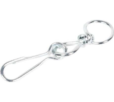 Карабин пружинный STEELREX тип 125 ТА, цинк, 30 мм, упаковка 2 шт. 0528030000W100000110