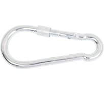Карабин с фиксатором STEELREX DIN 5299D, цинк, 12 мм, упаковка 1 шт. 0526012000W100000110