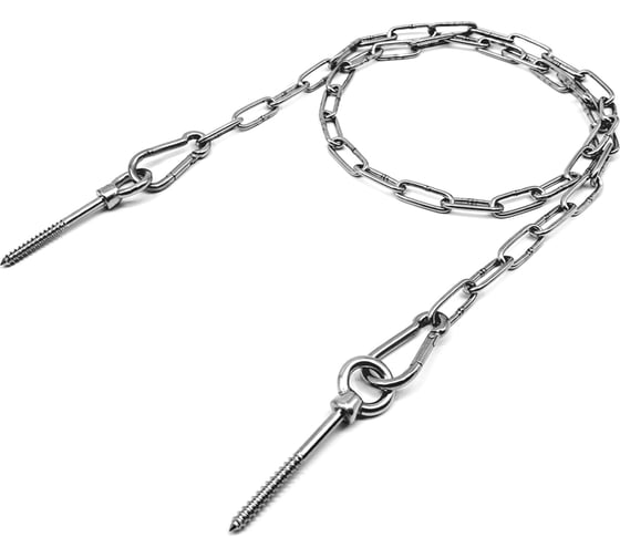 Цепь оградительная KREPFIELD с креплением в дерево, 3 метра KF555D-3 1